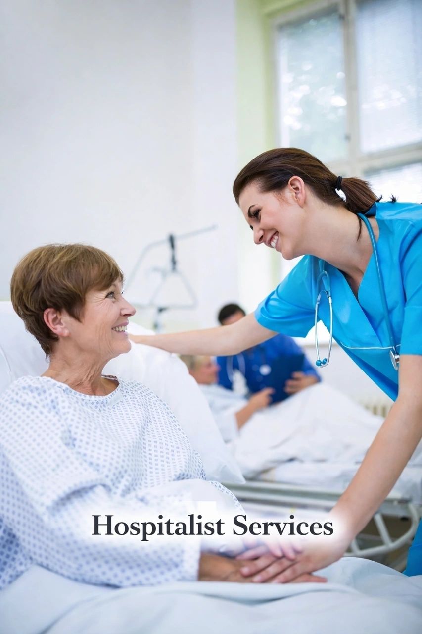 Hospital-based medical care and hospitalist services